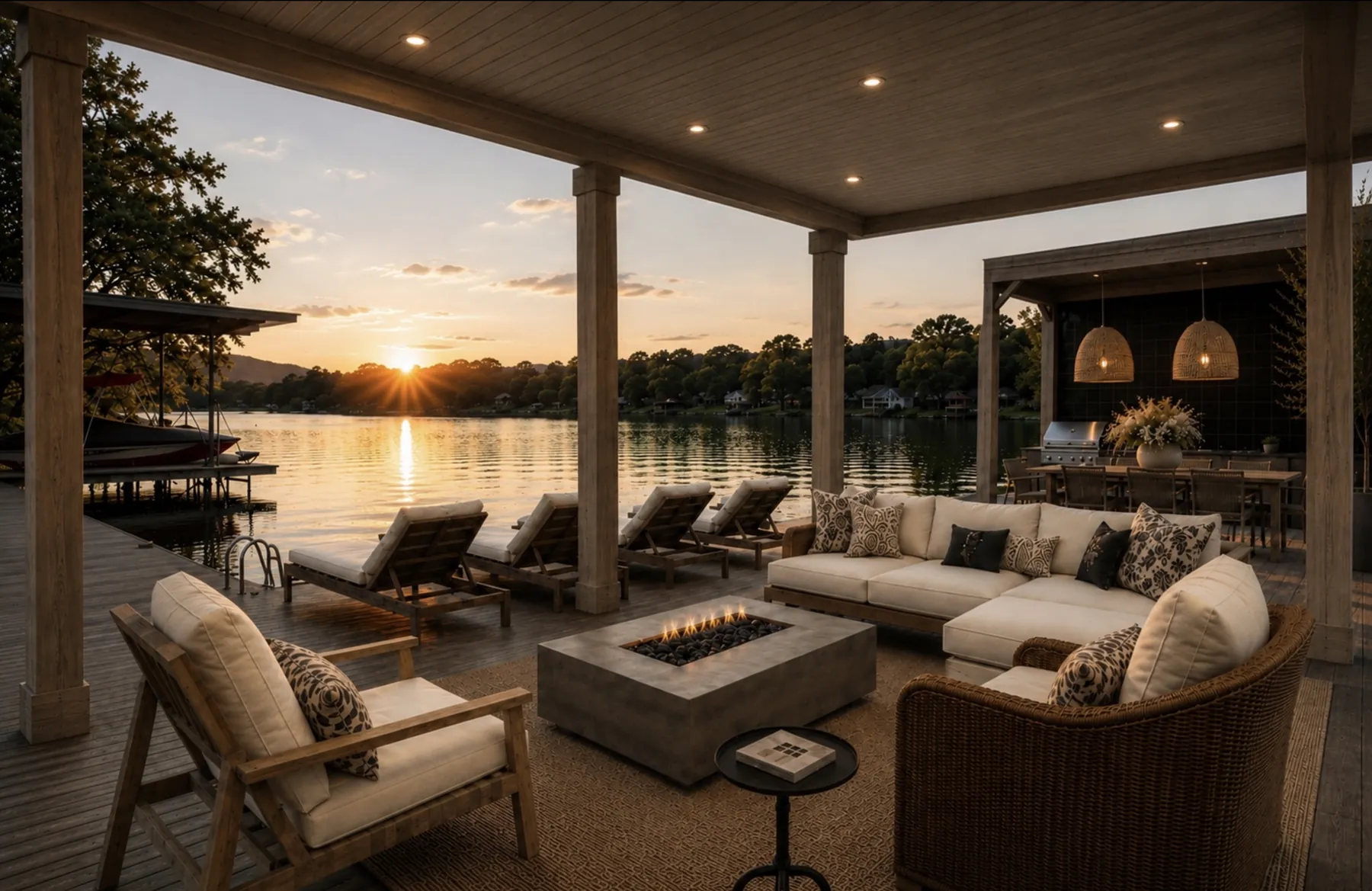 Lake house decor that doesn't look like a theme