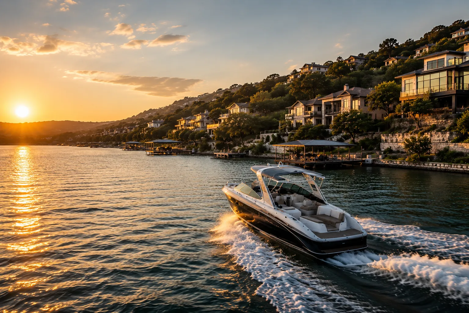 Designing a lake house on Lake Travis: light, glare, humidity and fabrics